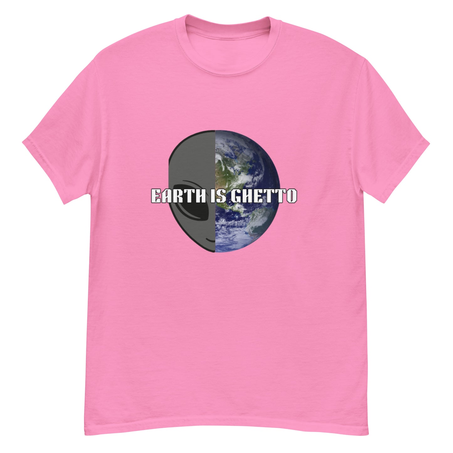 Men's Earth Is Ghetto Half Alien World Tee
