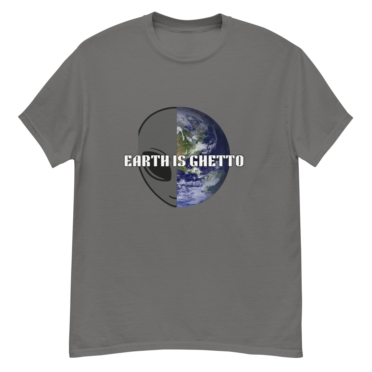 Men's Earth Is Ghetto Half Alien World Tee