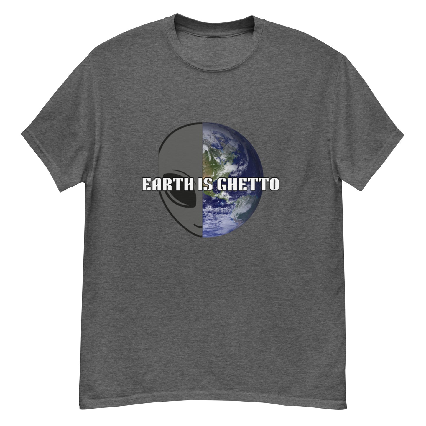 Men's Earth Is Ghetto Half Alien World Tee