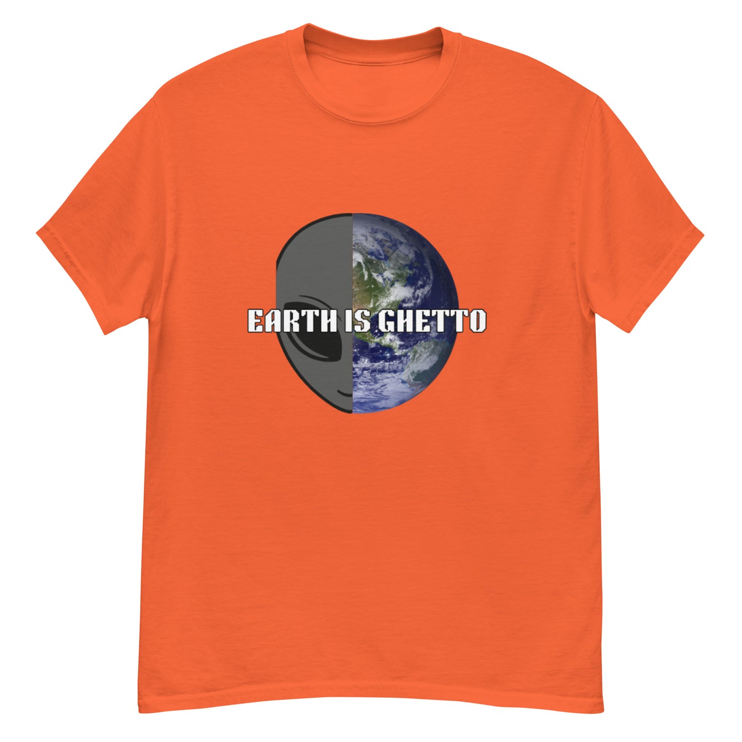Men's Earth Is Ghetto Half Alien World Tee
