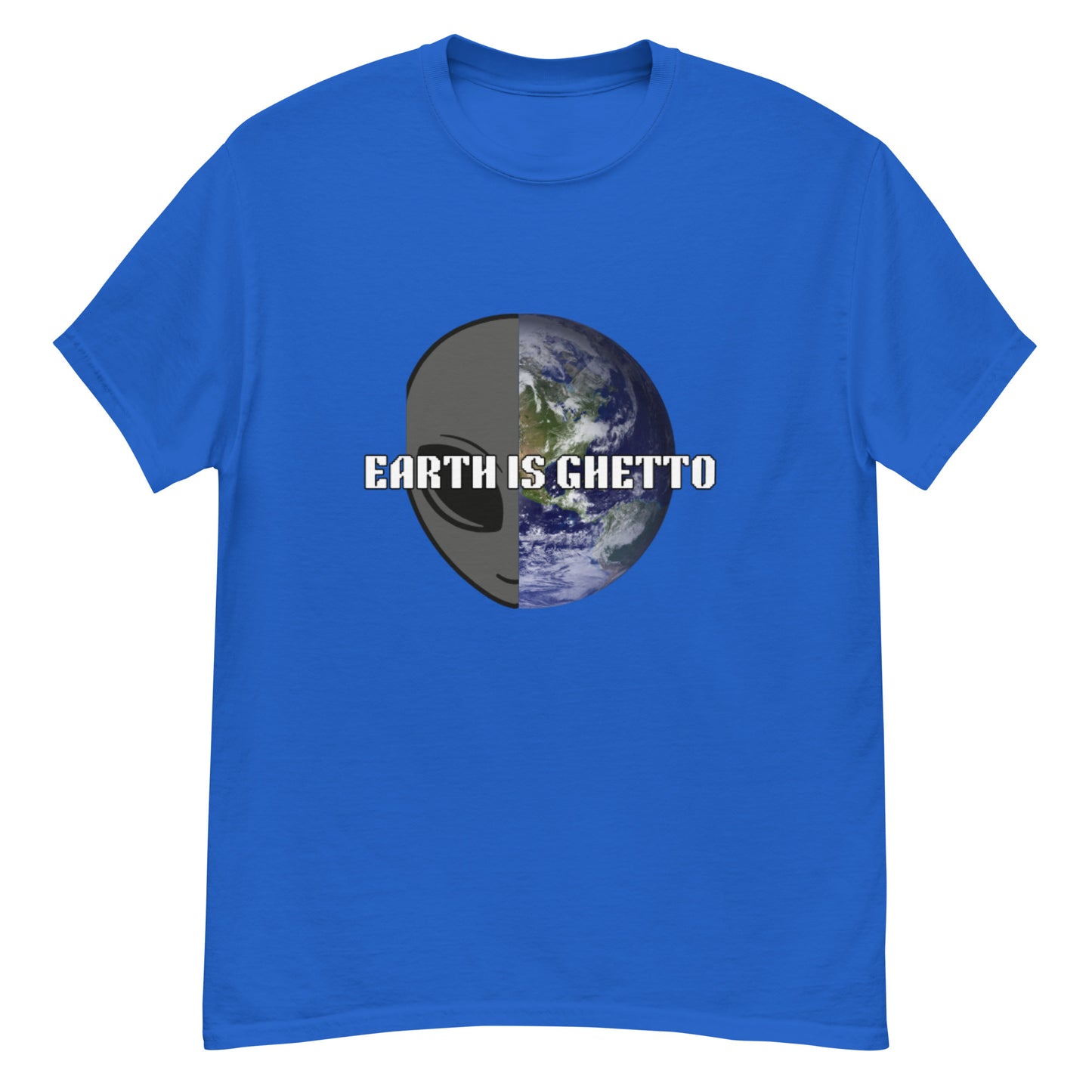 Men's Earth Is Ghetto Half Alien World Tee