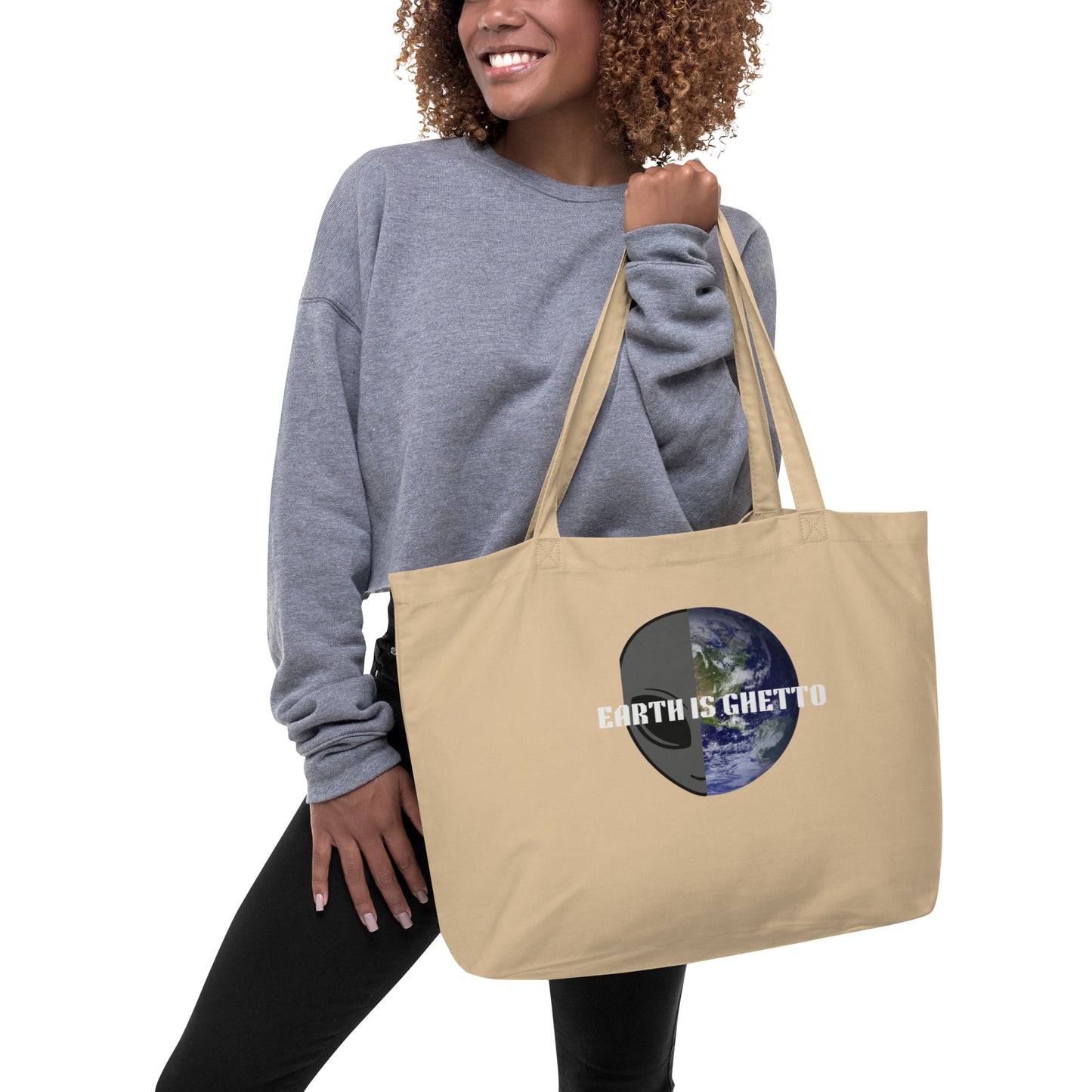 Large organic tote bag