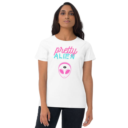 Women's Pretty Alien Pink  t-shirt